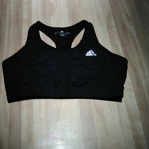 LIKE NEW Black Adidas Climalite Sports Bra Size L
